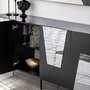 Hanah Home Venice Consola Negro y Fume